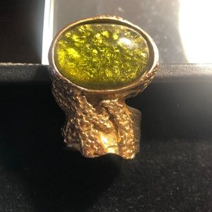 Authentic YSL Vintage Ovale Cocktail Ring